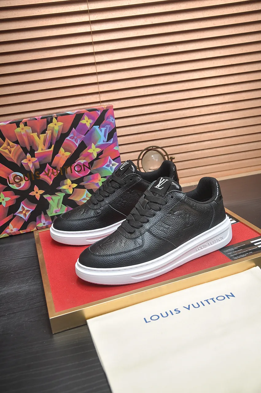 Men's shoes 💰540💶[LOUIS VUITTON] Original order price (water-dyed cowhide lining) new model 🍀LV Louis Vuitton * - top version of LV classic trendy shoes! Made of imported original cowhide, water-dyed cowhide lining, and original wear-resistant rubber outsole! High quality products! Code number 38-45 (45 is custom-made and cannot be returned or exchanged)